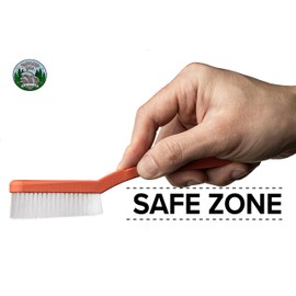 Footless Bird Climbing & Bouldering Vegan Nylon Brush, Perfect Grip & Angle, High Density, 100% Recyclable, Strong Rock Climbing Brush Outdoor & Indoor (Red)