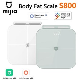 Mijia 미지아 스마트 체지방 측정기 S800 8전극 블루투스 듀얼 밴드 감지 최대 150KG BMI ITO 강화유리 미홈 앱 [01 녹색] Mijia Smart Body Fat Scale S800 8-Electrode Bluetooth Dual Band Detection Up to 150KG BMI ITO Tempered Glass Mi Home App [01 Green]