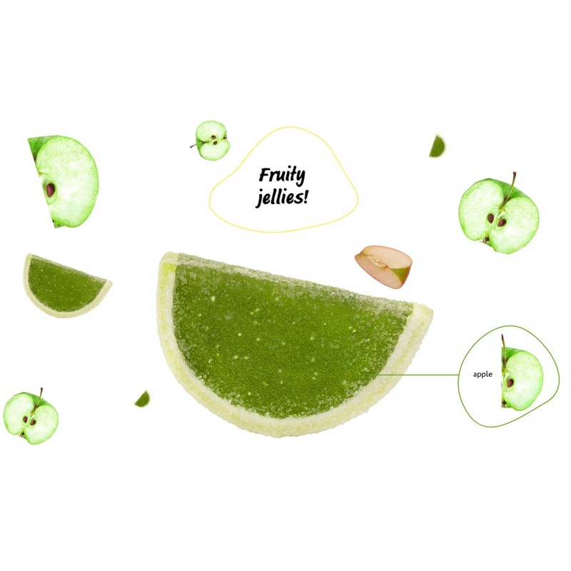 Fruit Jelly Slices in Assorted Flavours (Lemon, Apple, Cherry and