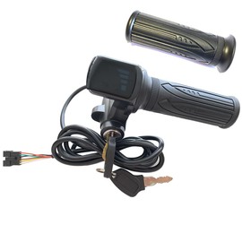 36V ebike Throttle with Power Lock and Light Switch and Left Side Grips only for Gotrax Flex Electric Scooter and Hoverfly Z5 Electric Scooter