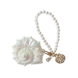 JLSDBMZ for Airpods Pro 2 Case Cute, Exquisite Kawaii 3D Conch Creative Cartoon Earphone Case Design,Girls Boys Silicone Soft Shell Headphone Protective Cover (Airpods pro 2)