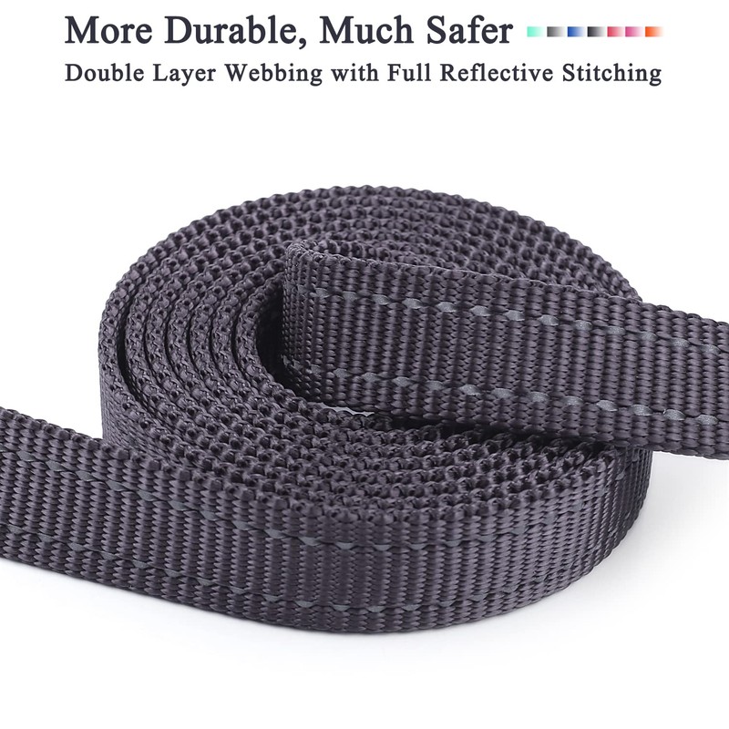 VIVAGLORY Dog Lead with Comfortable Neoprene Padded Handle, Heavy Duty