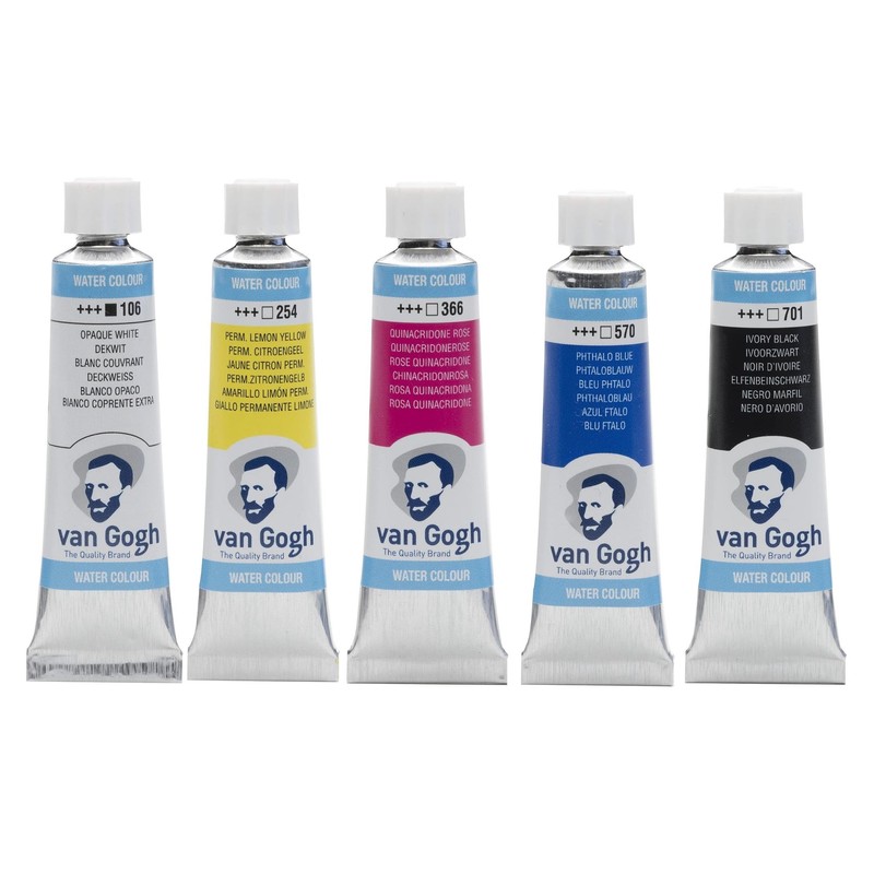 Van Gogh Watercolour - 5 Tubes x 10ml + 1