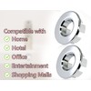 KAPSING Pack of 2 Sink Overflow Covers, Round Brass Kitchen