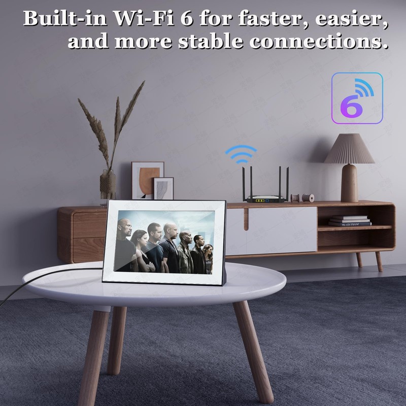 FancyAug Small Smart tv，Portable TV with Touchscreen LCD Monitor，Built in