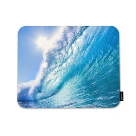 Beabes Ocean Wave Comfortable Mouse Pads Sunshine Summer Blue Ocean Sea Waves Water Non-Slip Rubber Base Mouse Mats for Computers Laptop Mouse for Men Women Boys Girls 9.5X7.9 Inch