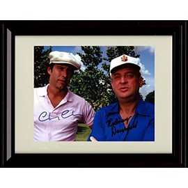 Chevy Chase and Rodney Dangerfield Autograph Promo Print - Framed 8x10