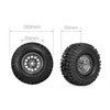 2PCS High Grip 2.2 Inch RC Rubber Tire Alloy Beadlock