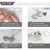 YOUFENG Locket Necklace that Holds Pictures Flower Lockets Necklaces Pendant