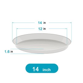 VUWEZ Plastic Plant Saucer, Plant-Saucers