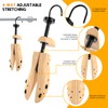 UHIAGREE Wooden Shoe Stretcher, 4-Way Shoe Expander Widener Shoe Tree