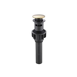 Bathroom Pop-up Drain,Sink drain,Bathroom Sink Stopper Vessel,Sink Drain With Overflow,Brushed Gold Suit For 1-3/4 Hole