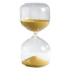 Mascagni Casa Glass Sand Timer, 20 Minutes, Gold