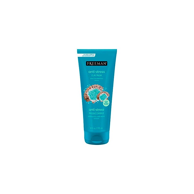 Freeman Dead Sea Minerals Facial Anti-Stress Mask, 6 Oz