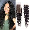2x6 Deep Wave Lace Closure Human Hair Deep Part 2x6