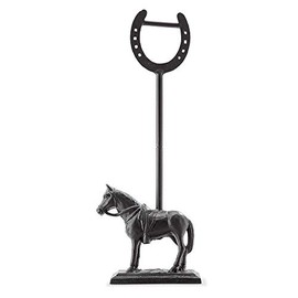 Horse and Horseshoe Doorstop