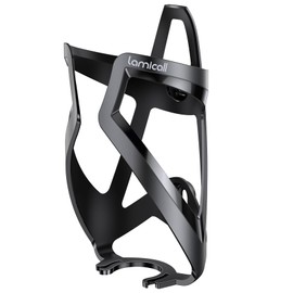 Lamicall Bike Water Bottle Holder - 1.2 Oz Ultralight & Sturdy Bike Cup Holder, Bicycle Drink Cage, Cycling Bike Water Bottle Cage with Screw Tool, for 2.75-3.94" Diameter Bottles