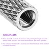 DMiotech 6 Pack M3x30mm Aluminum Knurled Spacer Standoff Round Column