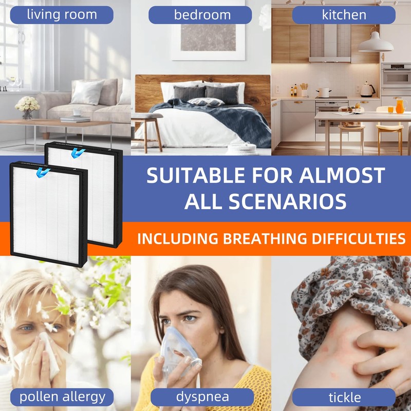 Pulluty Vital 100S Replacement Filter for LEVOIT Vital 100S/100S-P Air