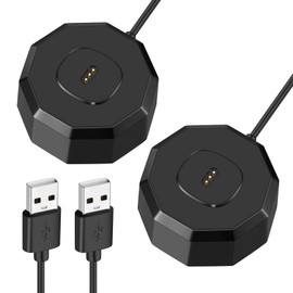 2 Pack pertain Laifen Electric Toothbrush Charger LFTB01-S/A/P Series Charger Replacement, Magnetic Contact Charging Base Power Cord Cable 3.3 ft (Black*2)