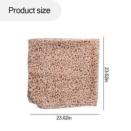 Animal Leopard Print Scarf Bandana Silk Chiffon Bandana for Women Summer Head Neck Scarf Leopard Print Headscarf Neckerchief for Women's Hair Accessories for Long Thin Hair Scarves Headband