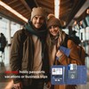 WALNEW Passport Holder for Travel, RFID Blocking Passport Book Wallet
