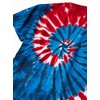 Liquid Blue Men's Stars and Stripes Spiral T-Shirt, Tie Dye,