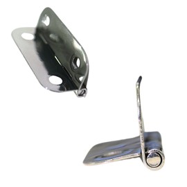 Fukui Kinzokukogei 6358-4 Thin Mouth Hinge, Stainless Steel, 1.2 inches (30 mm), 4 Holes, 4 Pieces, 16 Screws Included