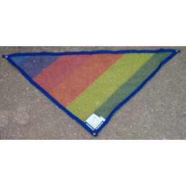 checkysdeals Deluxe Rainbow Pet Net - Stuffed Animal & Toy Organizer - Hammock blue trim flag