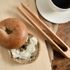 Magnetic Bamboo Toaster Tongs: 100% Natural 8.7” Wood Kitchen Toast