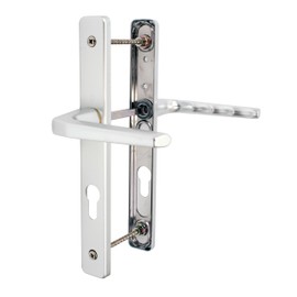 UPVC Door Handle Hoppe Ferco 70mm 70PZ 200mm Fixings Double Glazing Pair Set Colour: Satin Silver