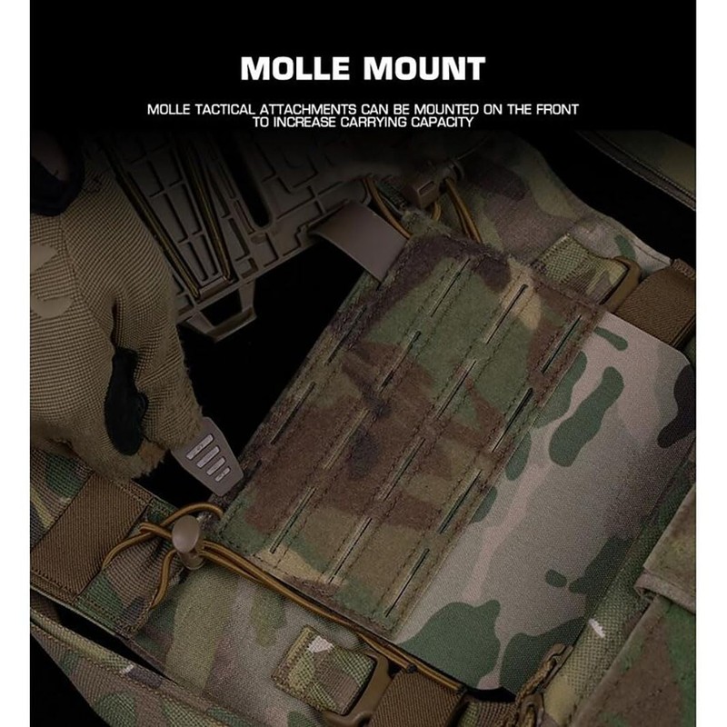 Tactical Modular Panel with Hook and Loop for Tactical Chest