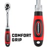 Powerbuilt Dual Size Extendable Ratchet, 1/4-Inch and 3/8-Inch Drive, 72