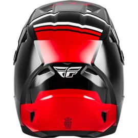 FLY Racing Kinetic Verdict Helmet - Black/Red/White (Small) - DOT/FMVSS 218 Approved