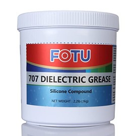 FOTU 707 Dielectric Grease for Electrical Connectors to Battery Terminal 、Spark Plug, Waterproof Plumbers Silicone Grease to O Ring Seal，Automotive Super Lube Synthetic Grease (2.2 LB,1-Pack)