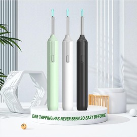 Mother's Day  Ear Wax Removal Tool With Camera, 1 Set Portable Type-C Rechargeable Ear Cleaner, Waterproof Endoscope Ear Cleaning Tool, HD Camera - Color: black