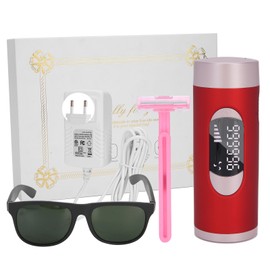 Laser Hair Removal Machine Painless Whole Body Depilator 5 Gears Hair Remover Tool 110‑240VEU Plug Red