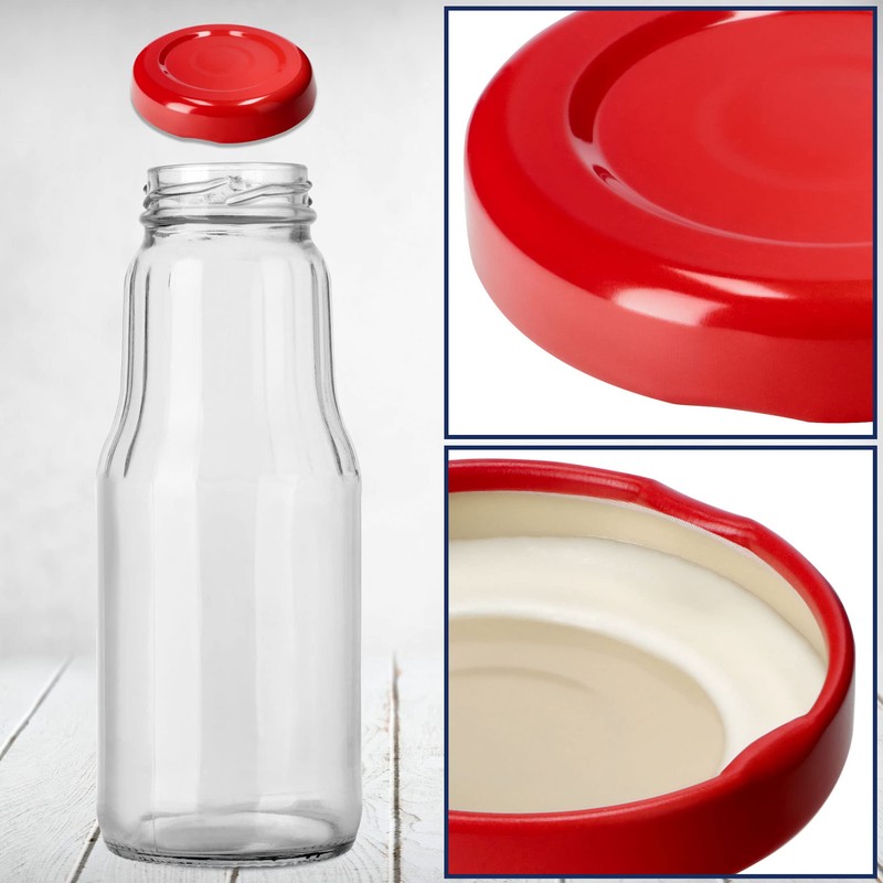 KADAX Screw Cap for Jars, Twist Off Metal Lids fi