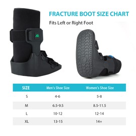 KD Orthopedic Walking Boot: Post-op Boot for Broken Foot Sprained Ankle Achilles Injury - Air Cam Walker Fracture Boot