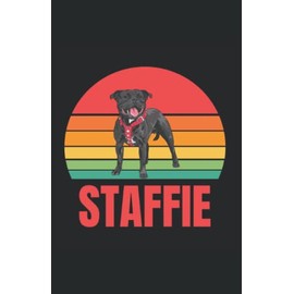staffie: carnet de notes chien | notebook à la couverture sympa | cadeau original et pratique
