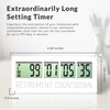 Countables Retirement Countdown Clock - Up to 999 Days LCD