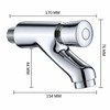 G1/2 BSPP Self-Closing Basin Faucet for 32–35mm Mounting Holes –