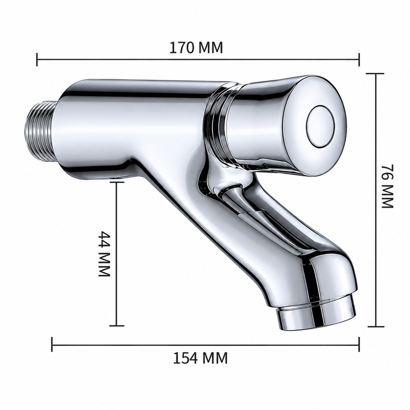 G1/2 BSPP Self-Closing Basin Faucet for 32–35mm Mounting Holes –