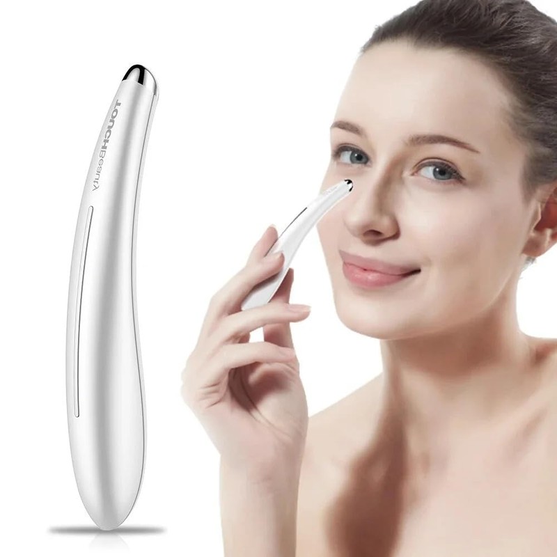TOUCHBeauty Electric Eye Massager for Dark Circles, Puffiness, Fine Lines/Wrinkle,