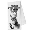 OTOUO Funny Donkey Hand Towel for Bathroom Decor, Farmhouse Donkey