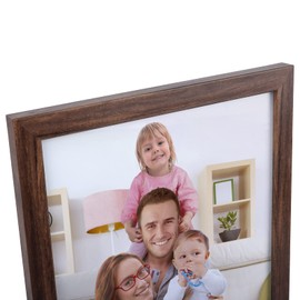 Giftgarden 8x10 Picture Frame Brown Set of 7 Rustic Walnut-Color Photo Frames 8 by 10 for Wall or Tabletop
