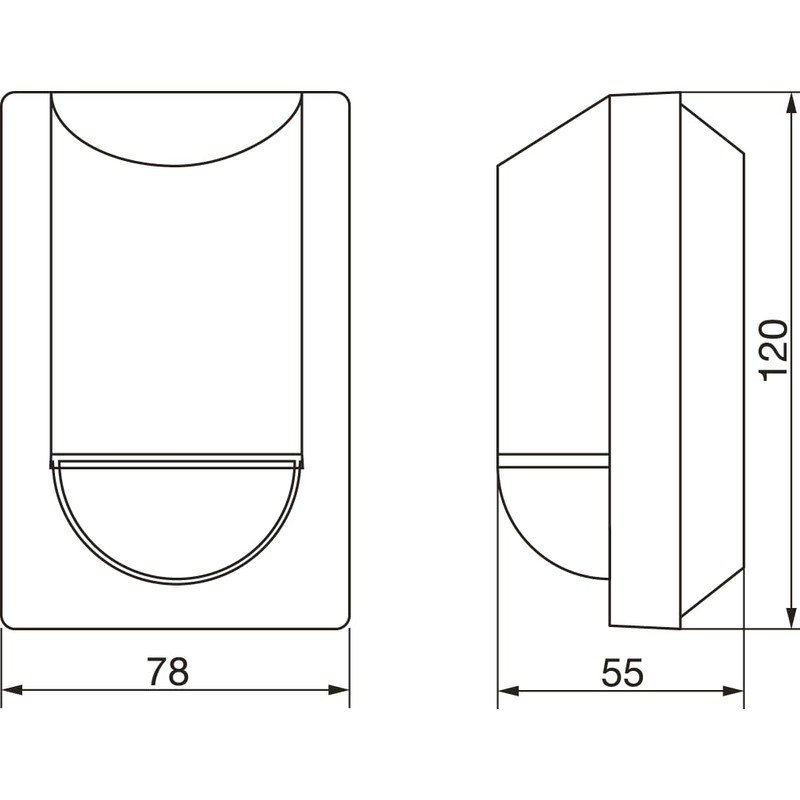 Steinel Motion Sensor is 2180 ECO Black, 180°/12 m PIR