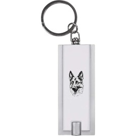 Azeeda 'German Shepherd Portrait' Keyring LED Torch (KT00042557)
