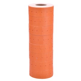 Pastel Orange Labels to fit Towa® GS Series/Halmark/Century Price Guns 16 Pack (Free Ink roll Included)