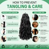French Curl Braiding Hair 12 Inch 1B 4 Packs